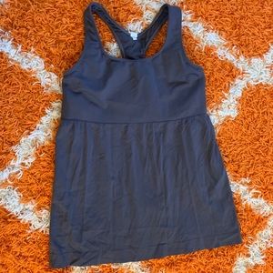 Aerie by AE Grey Workout Tank BuiltIn Bra Large